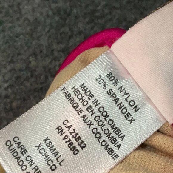 Luli Fama Hot Pink Bikini Set Size XS - Picture 3 of 4